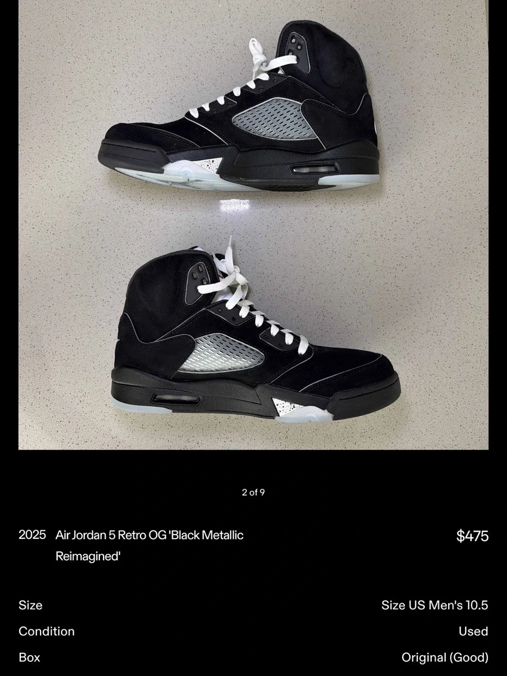 Jordan Air Retro 5 - Reimagined